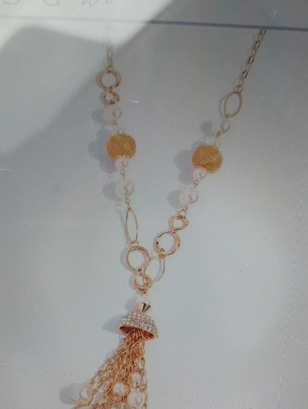 Gold-Tone Tassel Pendant Necklace - Women Jewelry